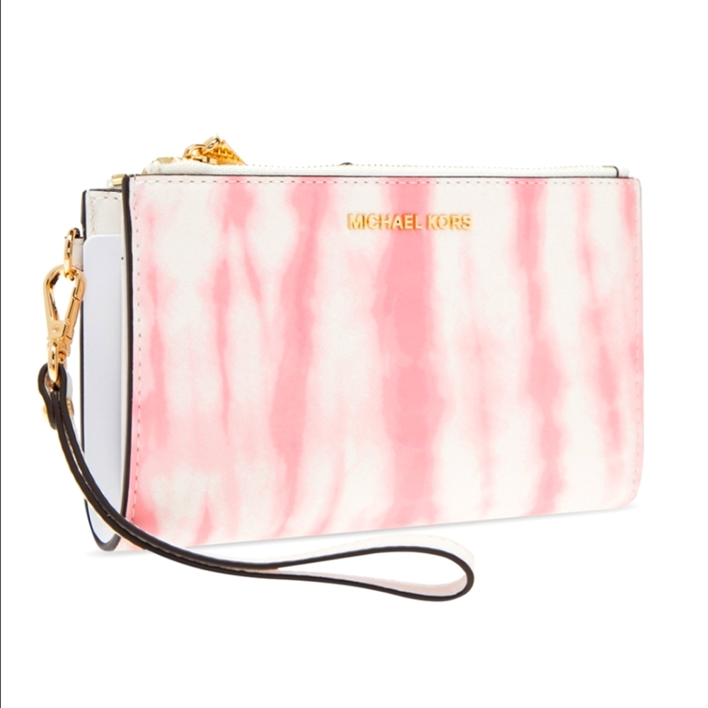 Michael Michael Kors PINK ‘Jet Set’ wallet with logo
